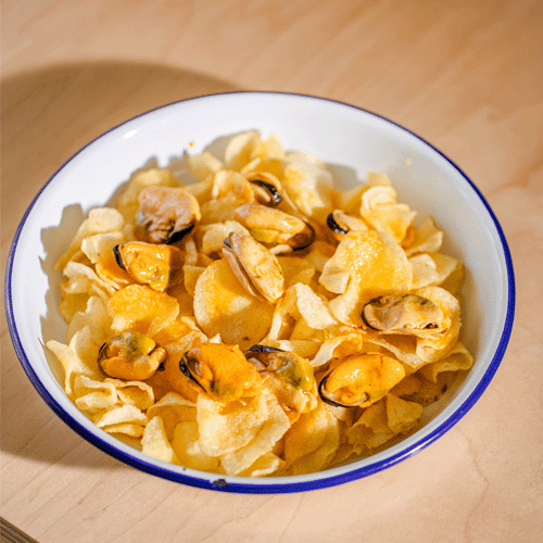 Chips con Mejillones