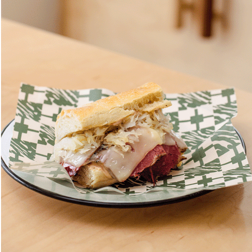 Pastrami Reuben Sando